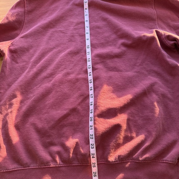 The North Face Garment Dyed Red Fleece Hoodie - Picture 8 of 8